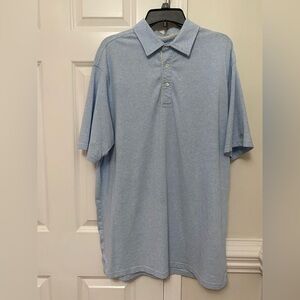 Fish Hippie Co. Blue Polo Shirt Short Sleeves Sz X-Large